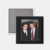 Trump und JFK anonym Magnet (Vorderseite/Rückseite)