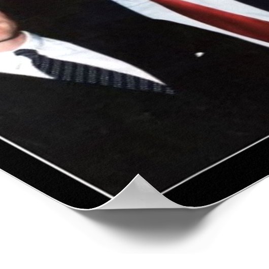 Trump und JFK anonym Poster (Ecke)