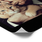 Trump und Katze - Funny Trump Cat Meme Poster (Ecke)