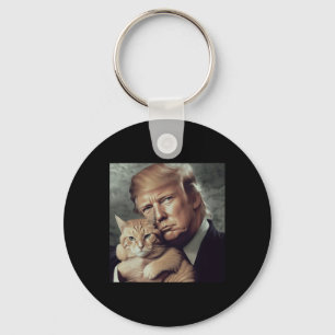 Trump und Katze - Lustiges Trump Katze Meme  Schlüsselanhänger