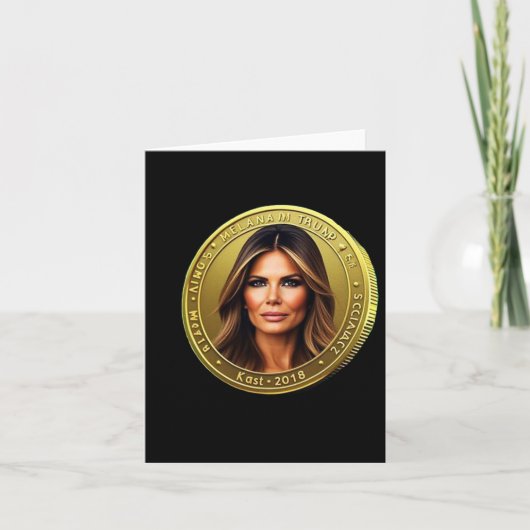 Trump und Melania bringen Meme-Coin-Trum auf den W Karte (Vorderseite)