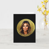 Trump und Melania bringen Meme-Coin-Trum auf den W Karte (Gelbe Blume)