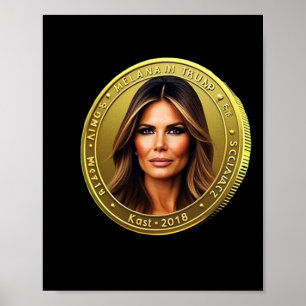 Trump und Melania Währung startet Meme Coin Trum Poster