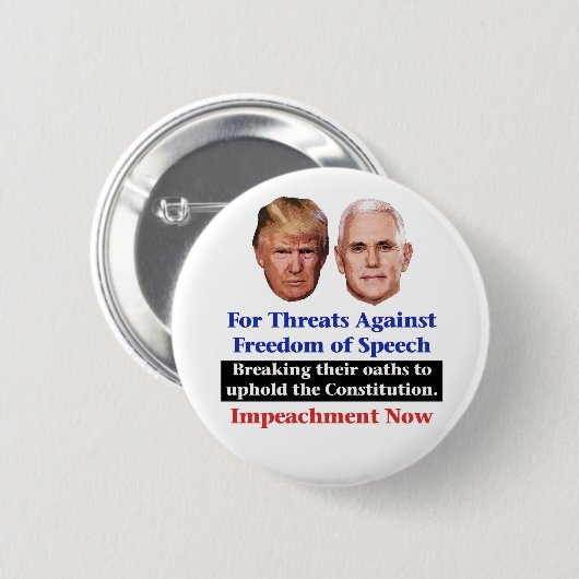 Trump und Pence Button (Vorne & Hinten)