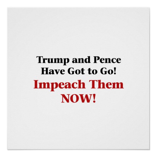 Trump und Pence Poster (Vorderseite)