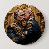 Trump und Putin Embrace Button (Vorderseite)