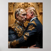 Trump und Putin Embrace Poster (Vorne)