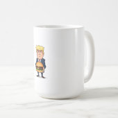 Trump und sein Burger Kaffeetasse (VorderseiteRechts)