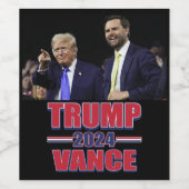 Trump und Vance 2024 Weinetikett (Einzelnes Label)