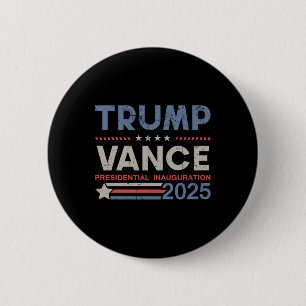 Trump und Vance Präsident Inaugurationstag 2025 Ic Button