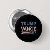 Trump und Vance Präsident Inaugurationstag 2025 Ic Button (Vorne & Hinten)
