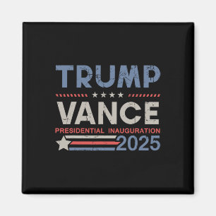 Trump und Vance Präsident Inaugurationstag 2025 Ic Magnet