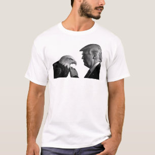 Trump und Weißkopfseeadler Amerika USA T-Shirt