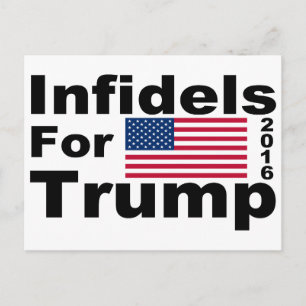 Trump-Ungläubige Postkarte