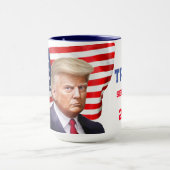 Trump - Unoffizielle Tasse - Schwarze Flagge im Ja (Zentrum)