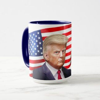 Trump - Unoffizielle Tasse - Schwarze Flagge im Ja