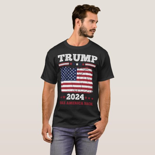 Trump-Unterstützer 2024 T-Shirt (Vorne ganz)