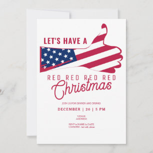 Trump-Unterstützer Republikaner haben ein rotes We Einladung