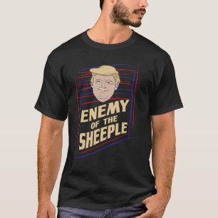 Trump Unterstützer T-Shirt - Feind der Schafherde