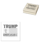 Trump: Unzerbrechliche US-Fahne des Präsidenten Tr Gummistempel (Stempel)