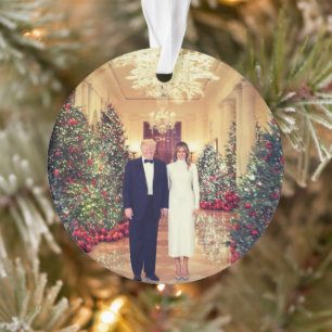 Trump US-Präsident Weiße Haus Weihnachten Ornament