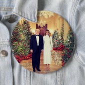 Trump US-Präsident White House Weihnachten Button (Beispiel)