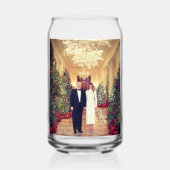 Trump US-Präsident White House Weihnachten Dosenglas (Vorderseite)