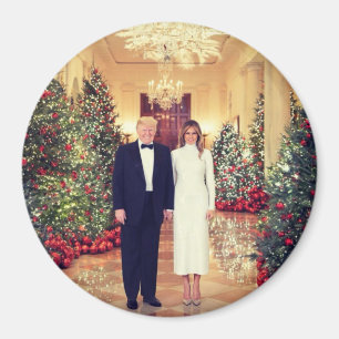 Trump US-Präsident White House Weihnachten Magnet