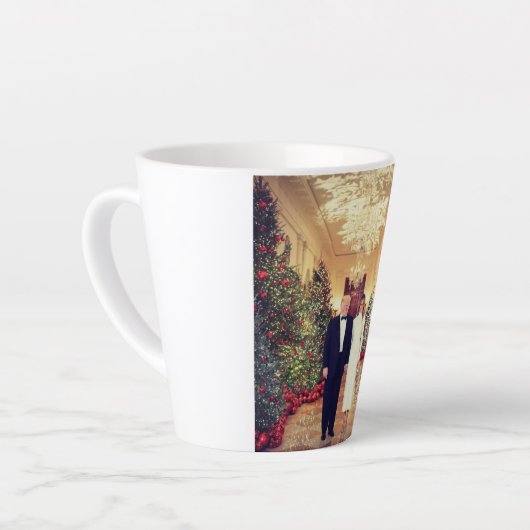 Trump US-Präsident White House Weihnachten Milchtasse (Linke Ecke)
