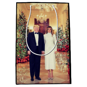 Trump US-Präsident White House Weihnachten Mittlere Geschenktüte