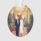 Trump US-Präsident White House Weihnachten Ornament (Vorderseite)