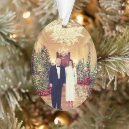 Trump US-Präsident White House Weihnachten Ornament