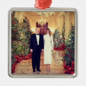 Trump US-Präsident White House Weihnachten Ornament Aus Metall (Vorne)