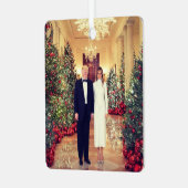 Trump US-Präsident White House Weihnachten Ornament Aus Metall (Vorderseite links)