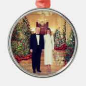 Trump US-Präsident White House Weihnachten Ornament Aus Metall (Vorne)
