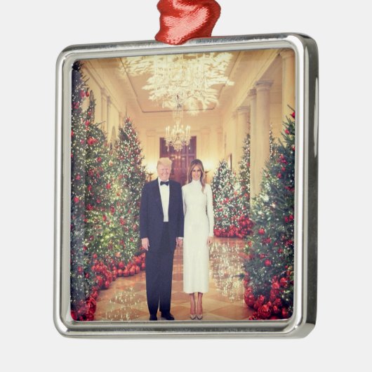 Trump US-Präsident White House Weihnachten Ornament Aus Metall (Links)