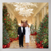 Trump US-Präsident White House Weihnachten Poster (Vorne)