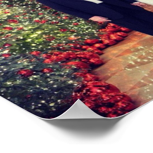 Trump US-Präsident White House Weihnachten Poster (Ecke)