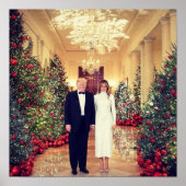 Trump US-Präsident White House Weihnachten Poster (Vorne)