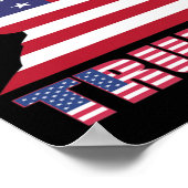Trump - USA - Amerika Poster (Ecke)
