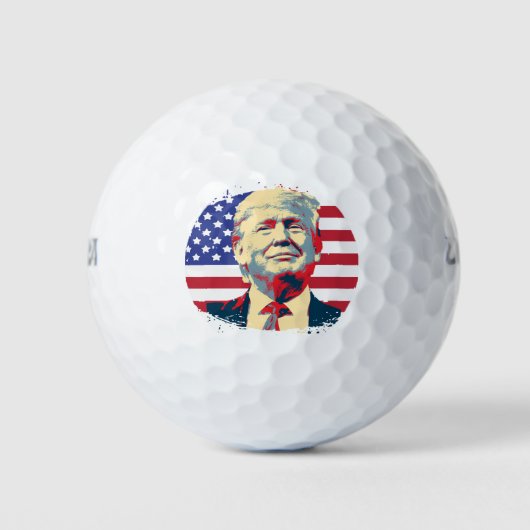 Trump USA Flag Behielt America Great Trump 2020 Golfball (Vorderseite)