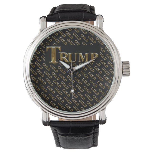 TRUMP USA  GOLD  ARMBANDUHR (Vorderseite)