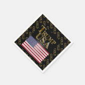 TRUMP USA GOLD SERVIETTE (Ecke)