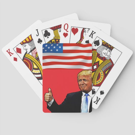 Trump USA Poker Spielkarten (Rückseite)