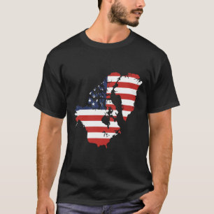 Trump USA und Kanada Grönland Map Funny T-Shirt