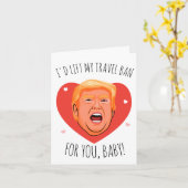 Trump Valentine: Ich würde mein Reiseverbot für Si Karte (Gelbe Blume)