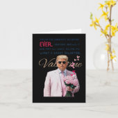 Trump Valentine Karte (Gelbe Blume)