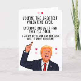 Trump Valentine Sie sind die Bestste Valentine all Karte