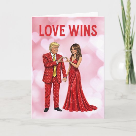 Trump Valentine | Trump Valentine's Day Card Karte (Vorderseite)