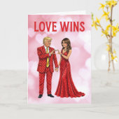 Trump Valentine | Trump Valentine's Day Card Karte (Gelbe Blume)